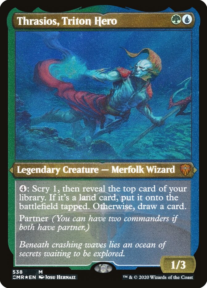 Thrasios, Triton Hero card front