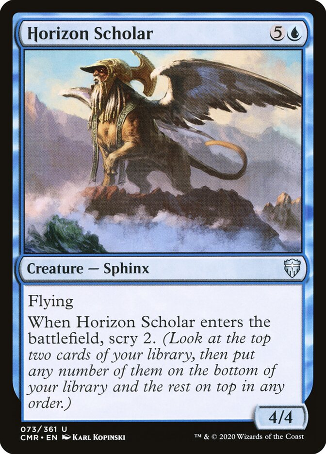 Horizon Scholar card front