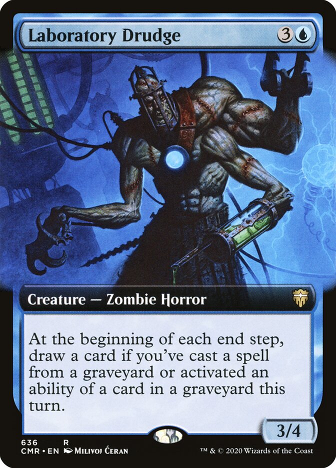 Laboratory Drudge card front