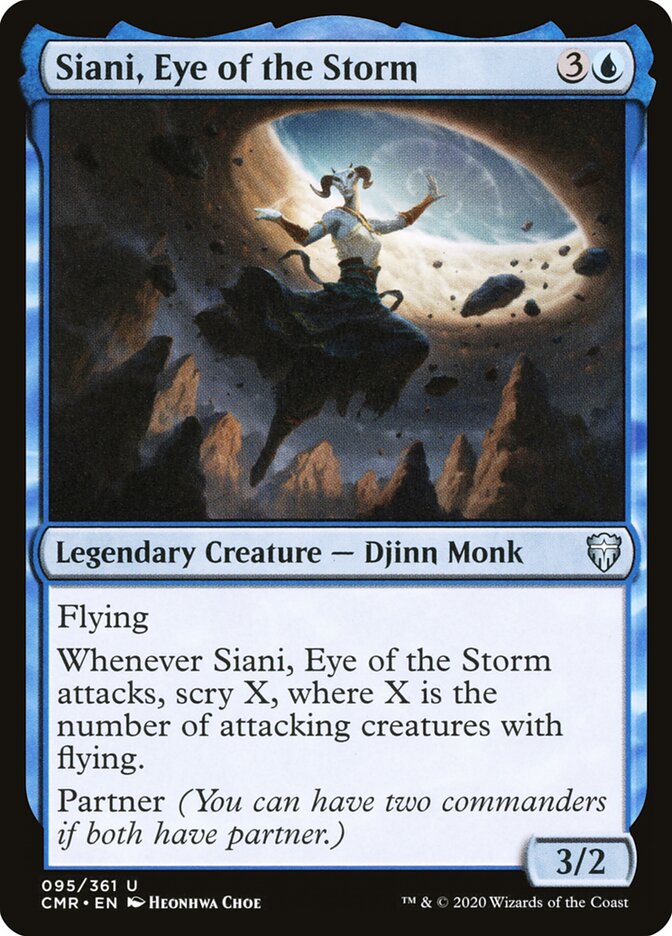 Siani, Eye of the Storm card front
