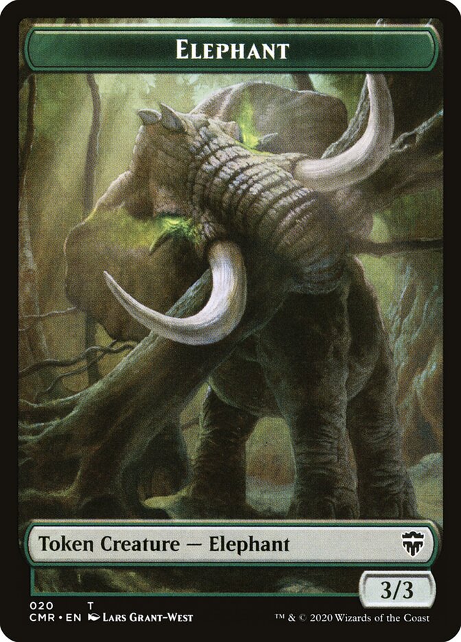 Elephant card front