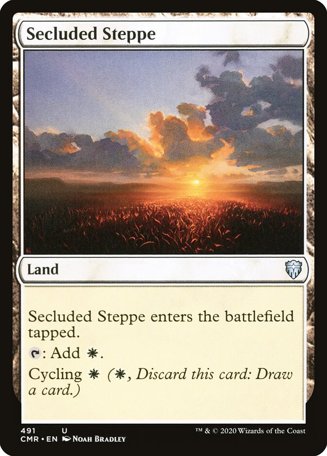 Secluded Steppe card front
