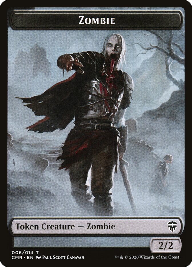 Zombie card front