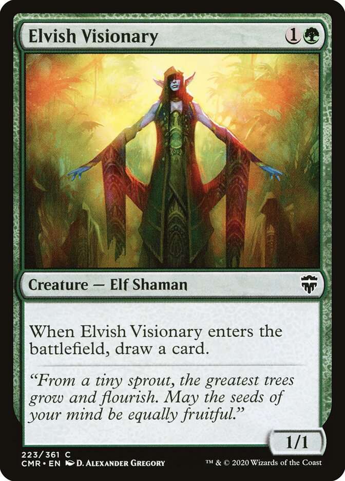 Elvish Visionary card front
