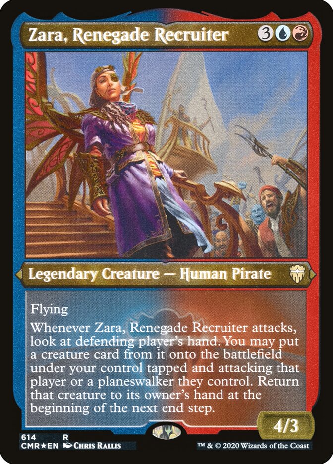 Zara, Renegade Recruiter card front