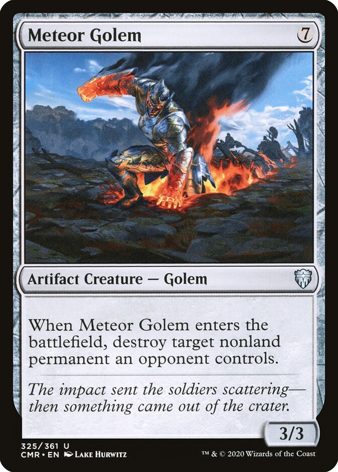 Meteor Golem card front