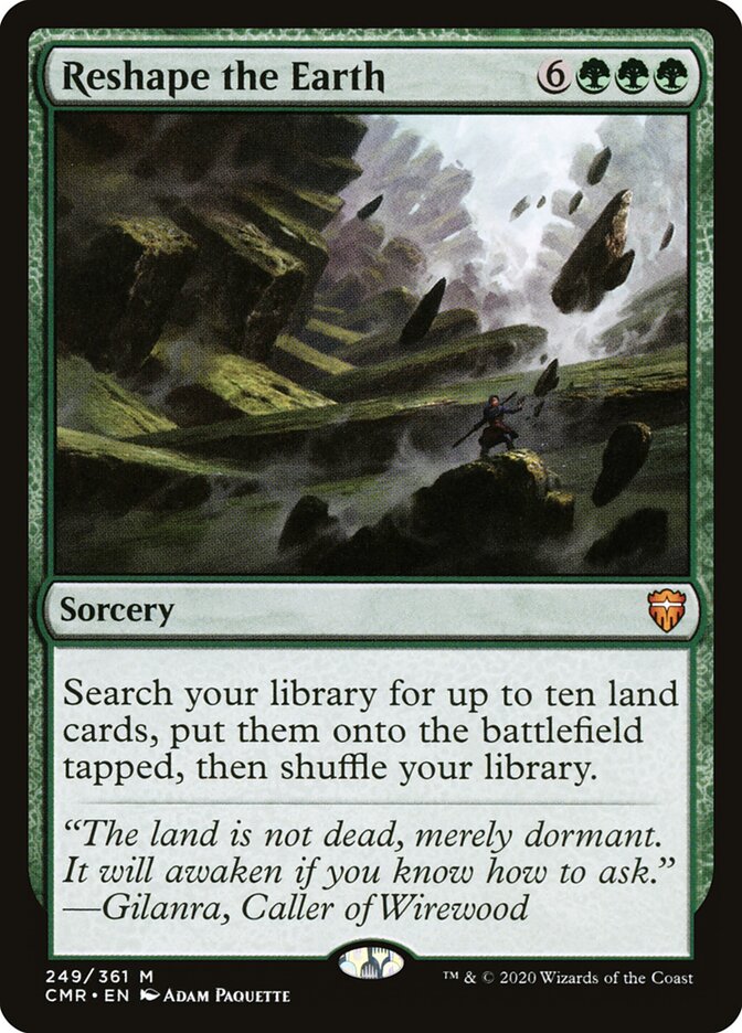 Reshape the Earth card front