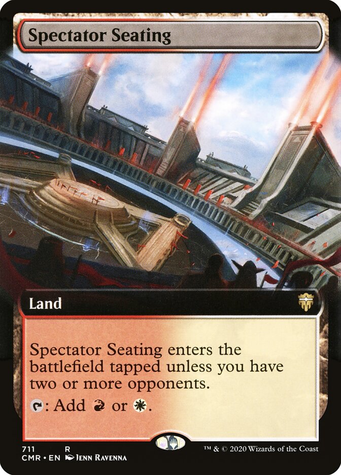 Spectator Seating card front