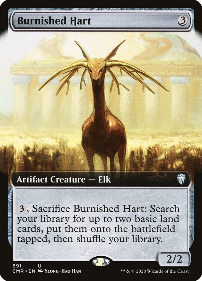 Burnished Hart card front