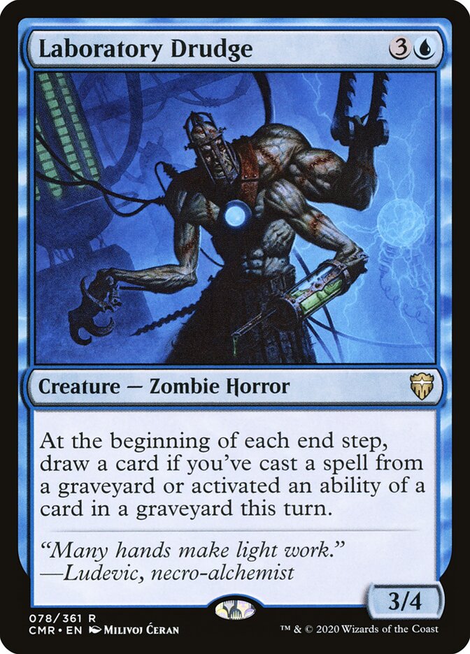 Laboratory Drudge card front