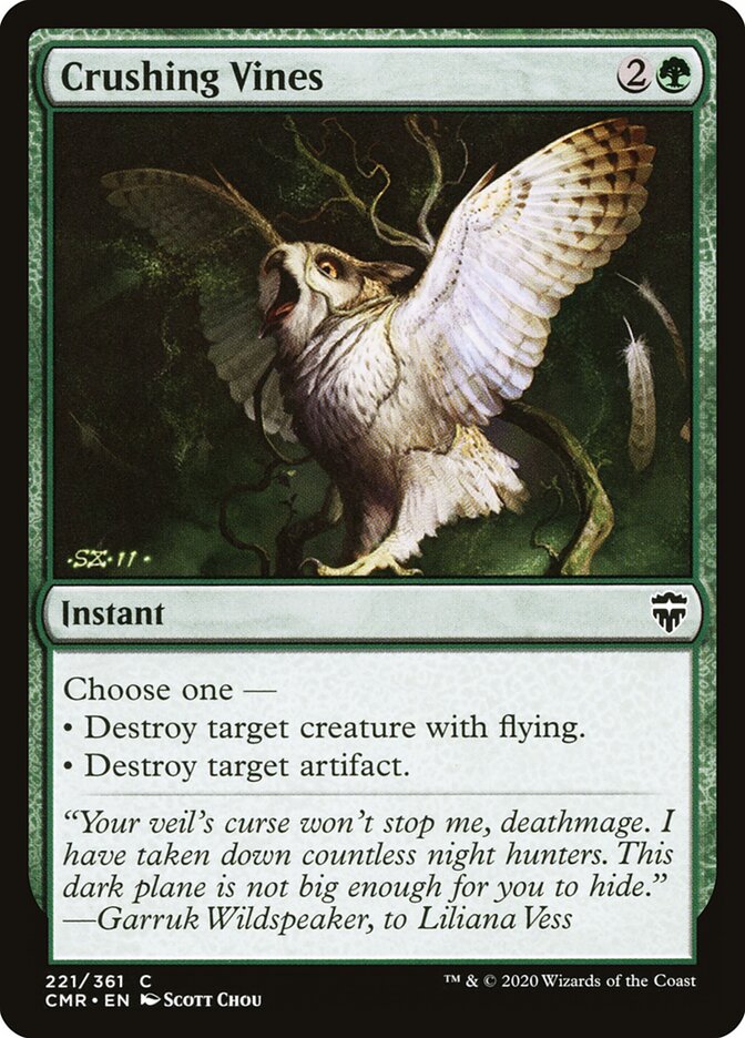Crushing Vines card front