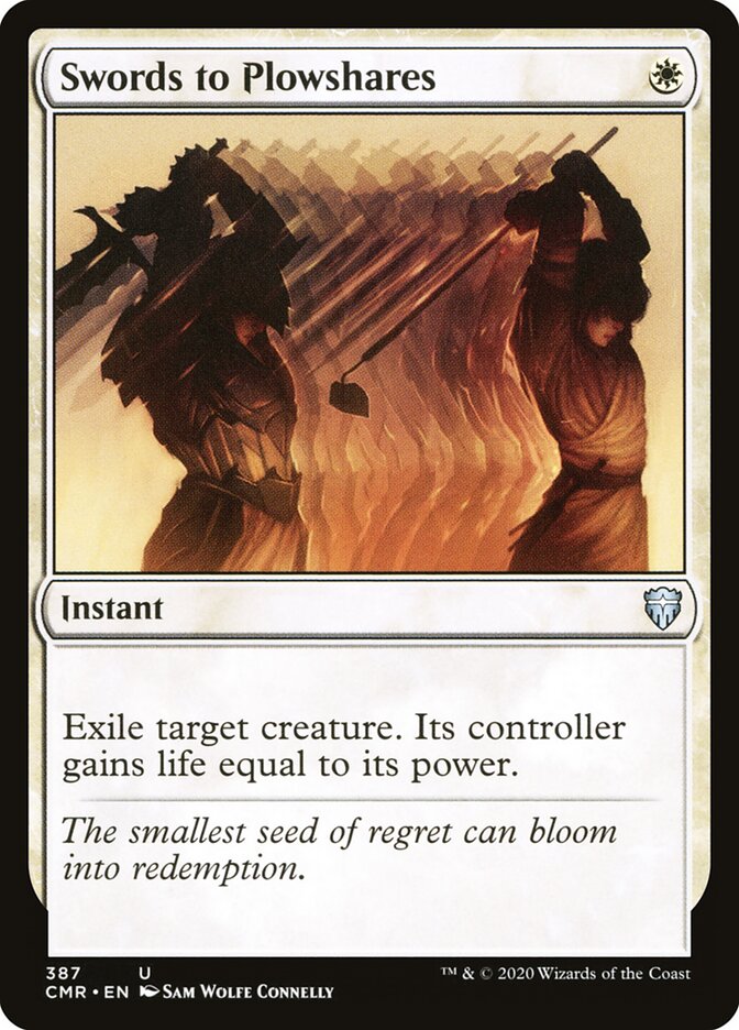 Swords to Plowshares card front