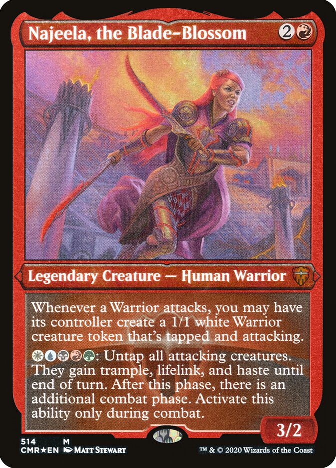 Najeela, the Blade-Blossom card front