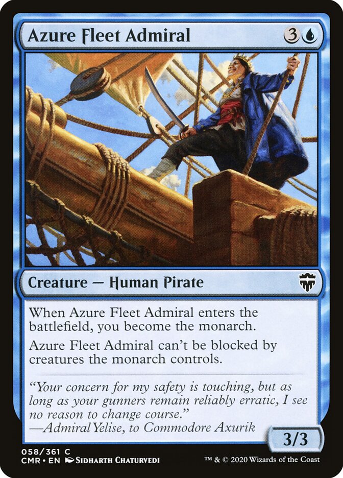Azure Fleet Admiral card front