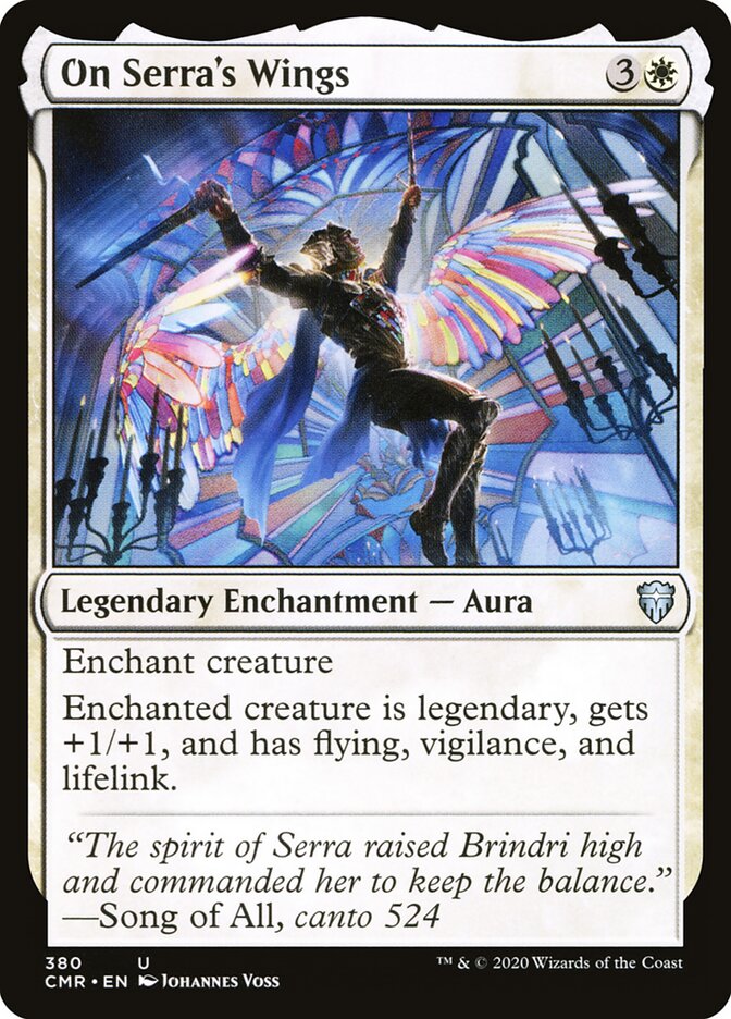 On Serra's Wings card front