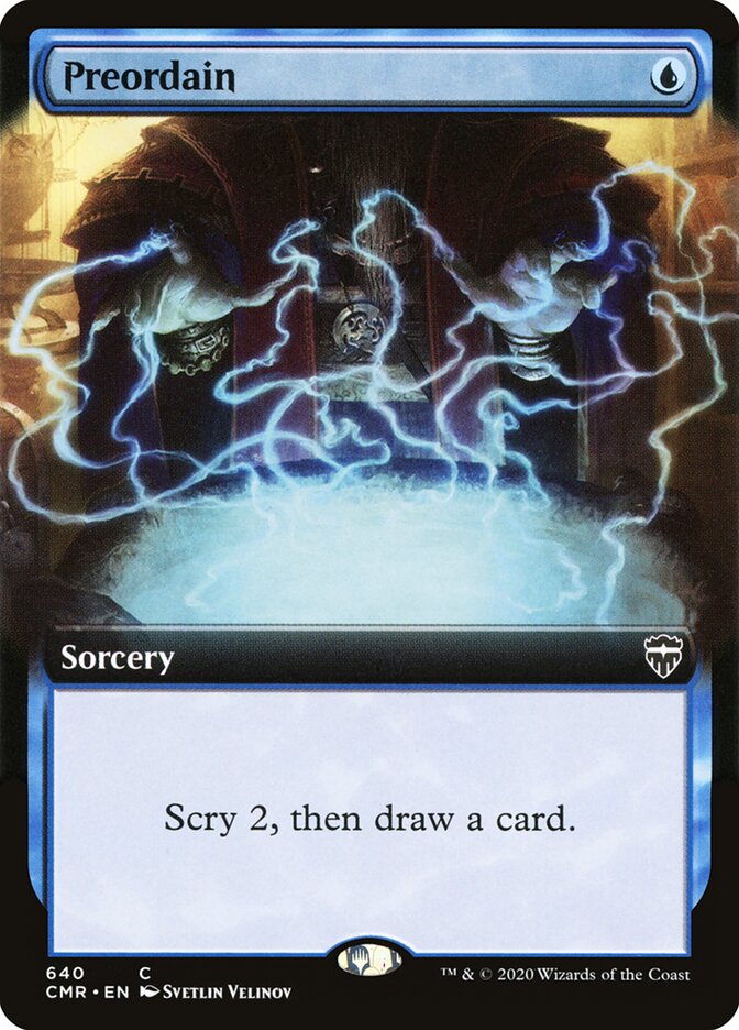Preordain card front