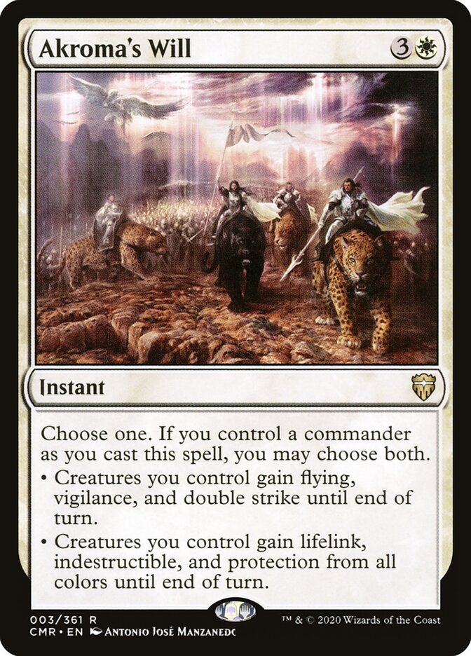 Akroma's Will card front
