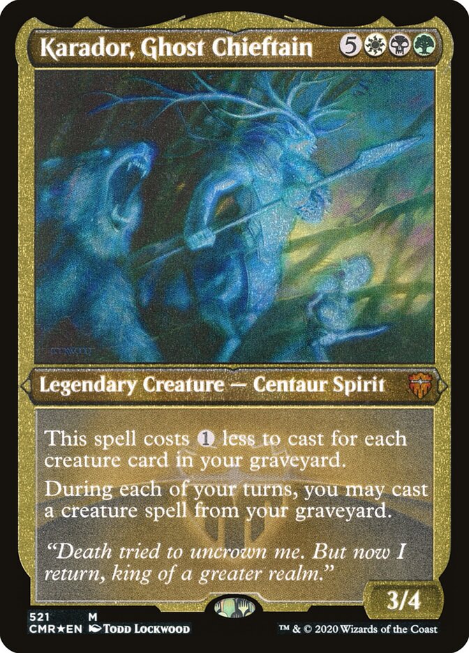 Karador, Ghost Chieftain card front