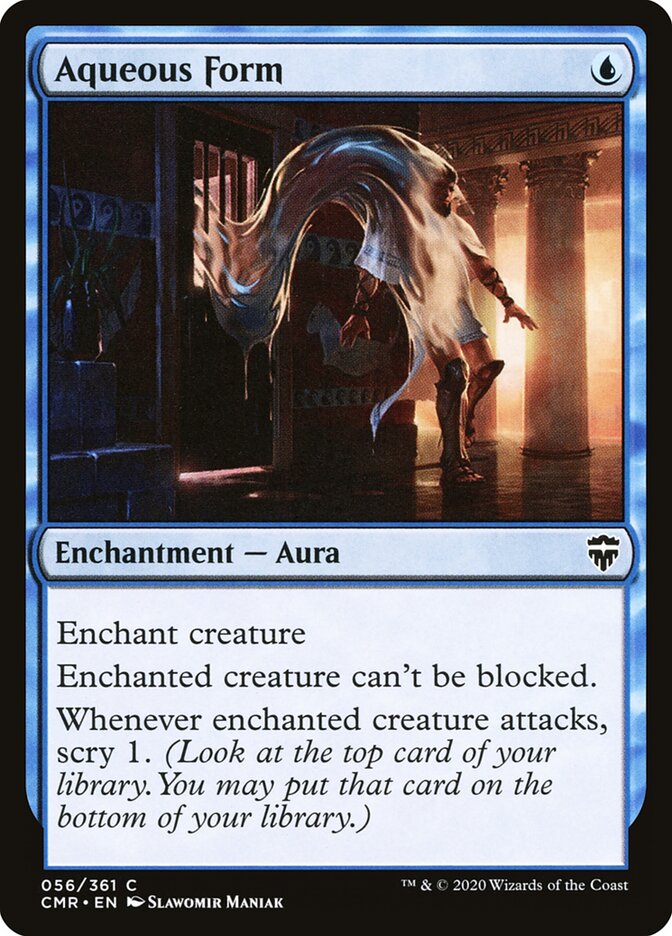 Aqueous Form card front