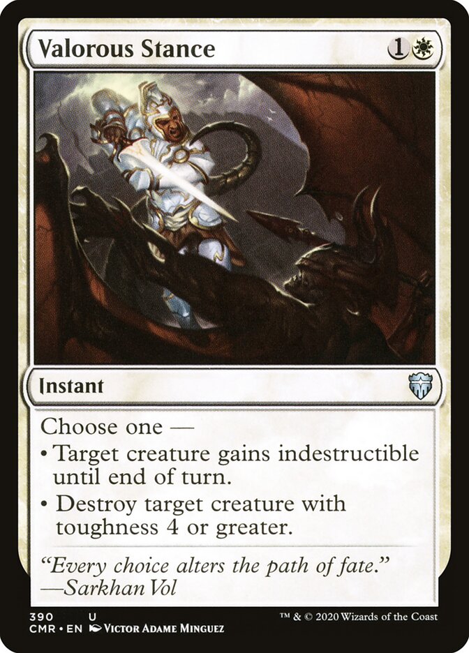 Valorous Stance card front