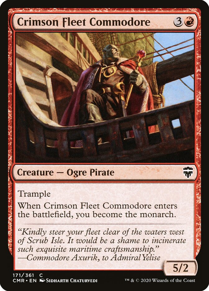 Crimson Fleet Commodore card front