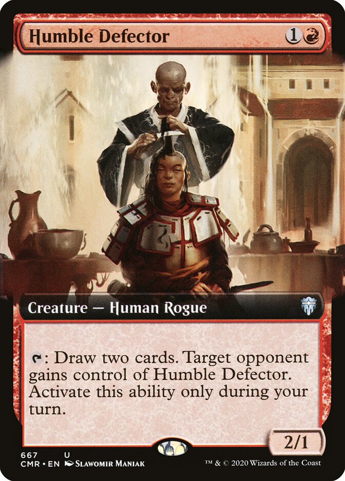 Humble Defector card front