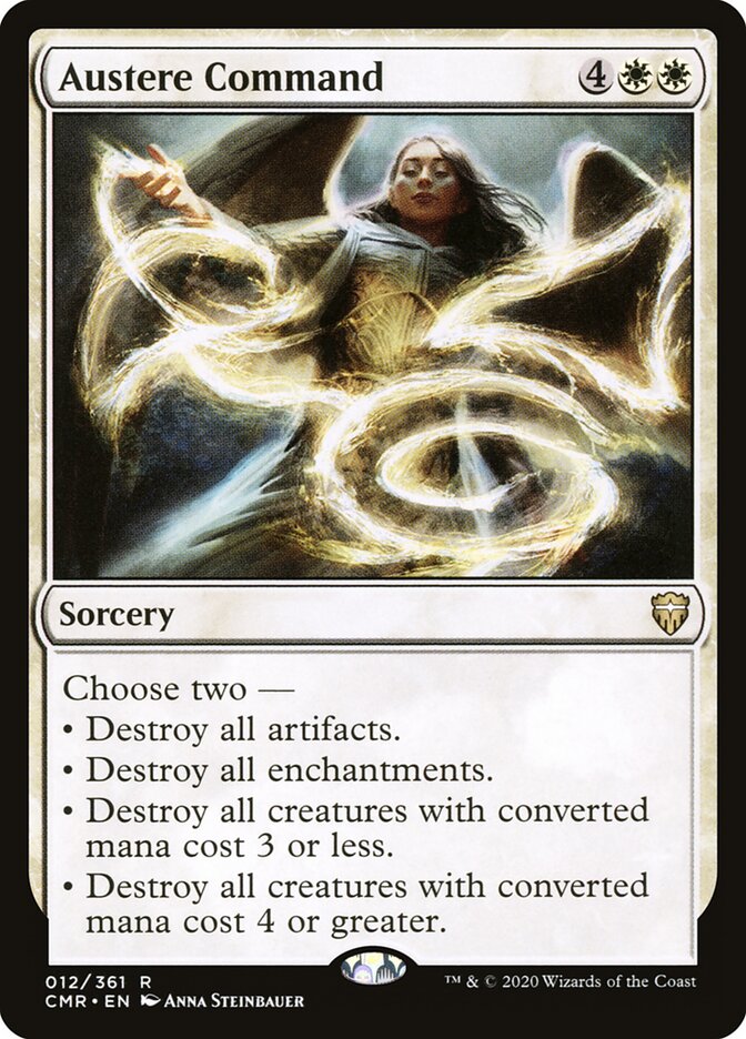Austere Command card front