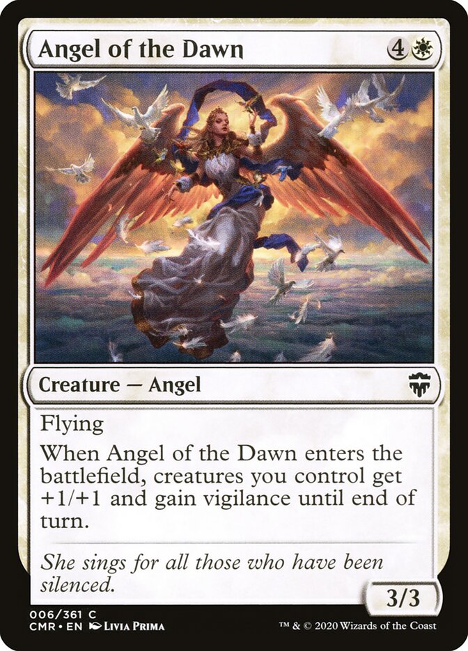 Angel of the Dawn card front