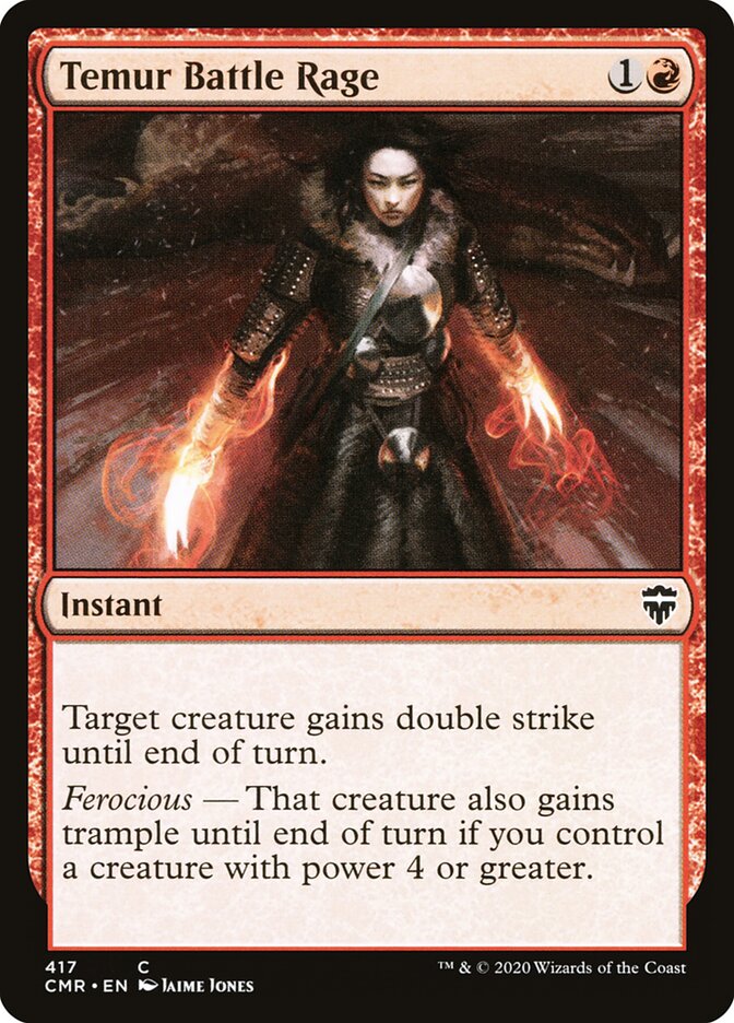Temur Battle Rage card front