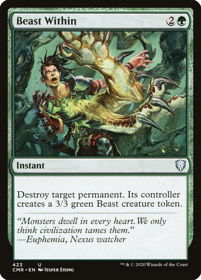 Beast Within card front