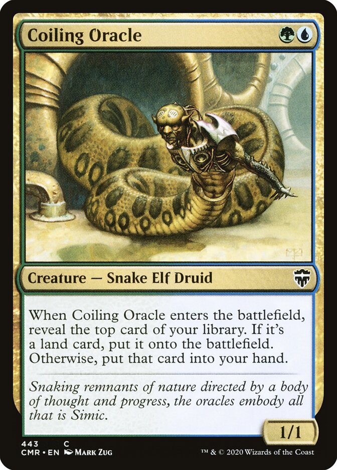 Coiling Oracle card front