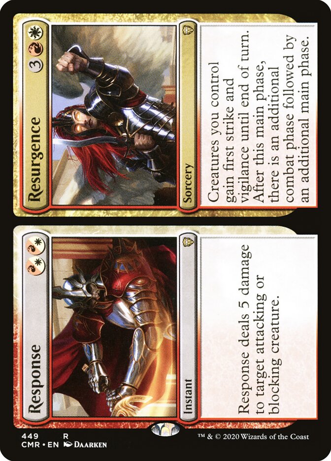 Response card front
