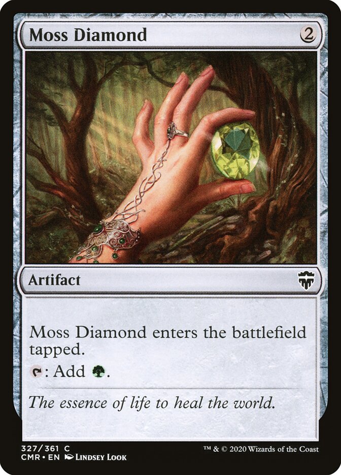 Moss Diamond card front