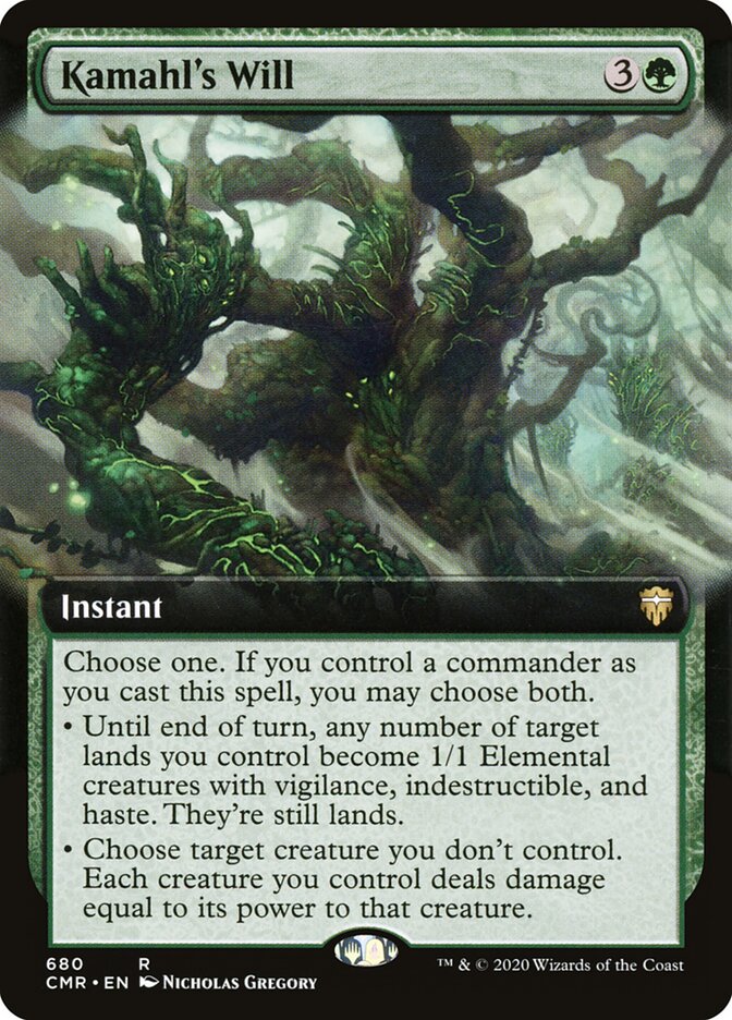 Kamahl's Will card front