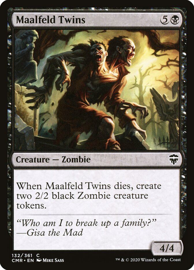 Maalfeld Twins card front