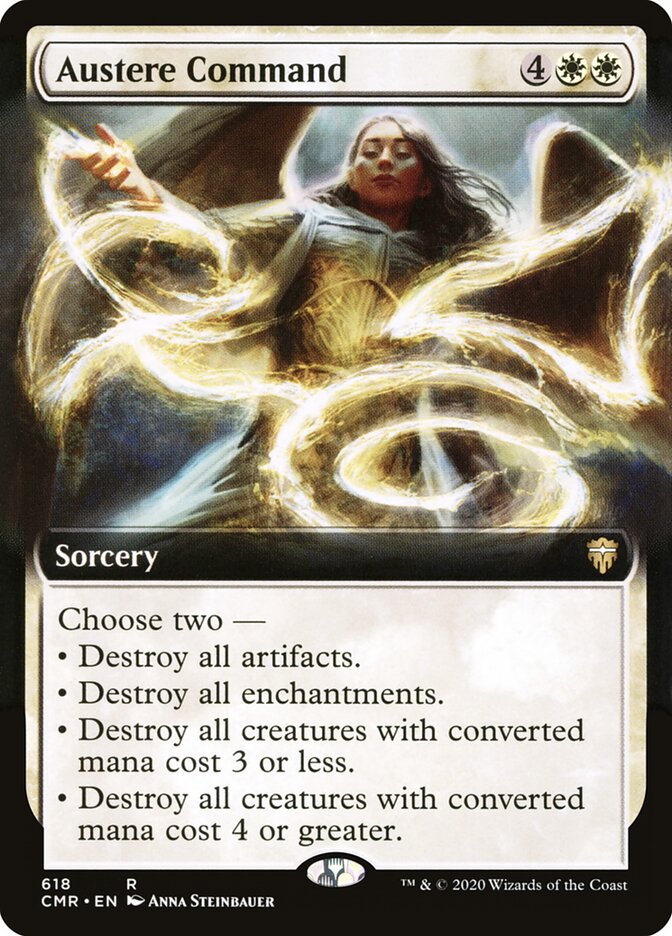 Austere Command card front