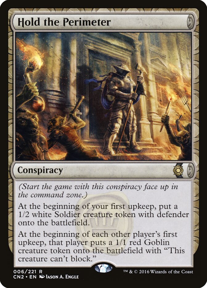 Hold the Perimeter card front