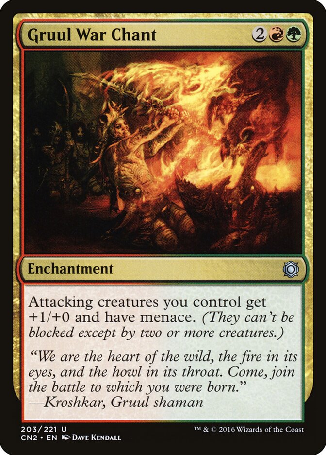 Gruul War Chant card front