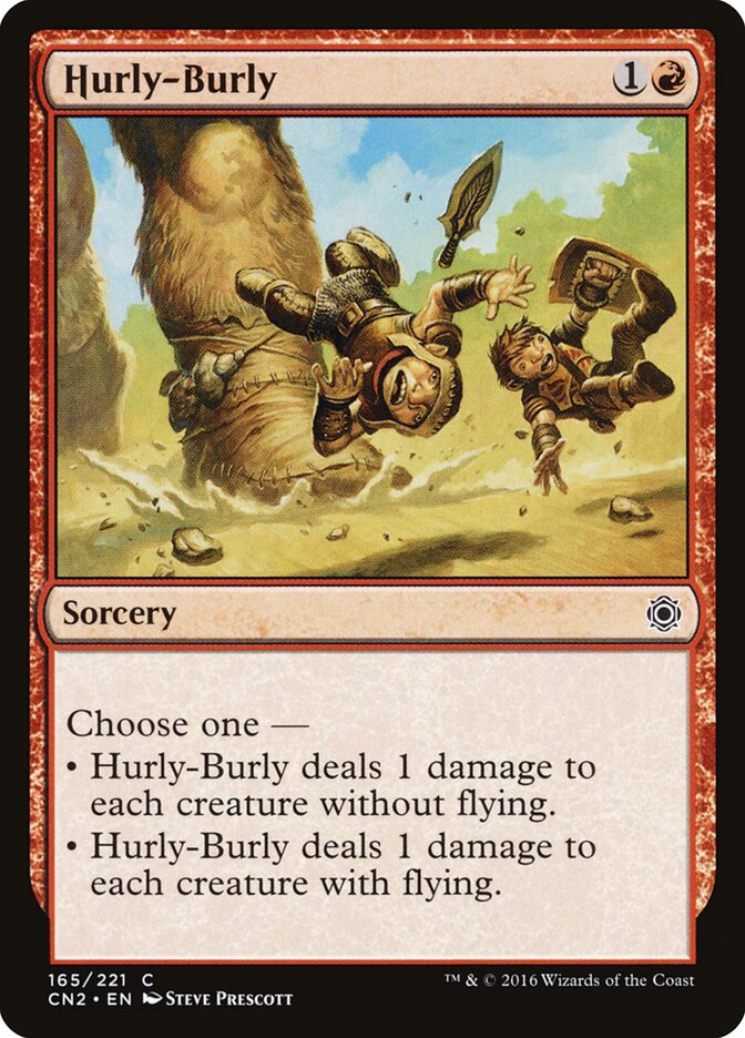 Hurly-Burly card front