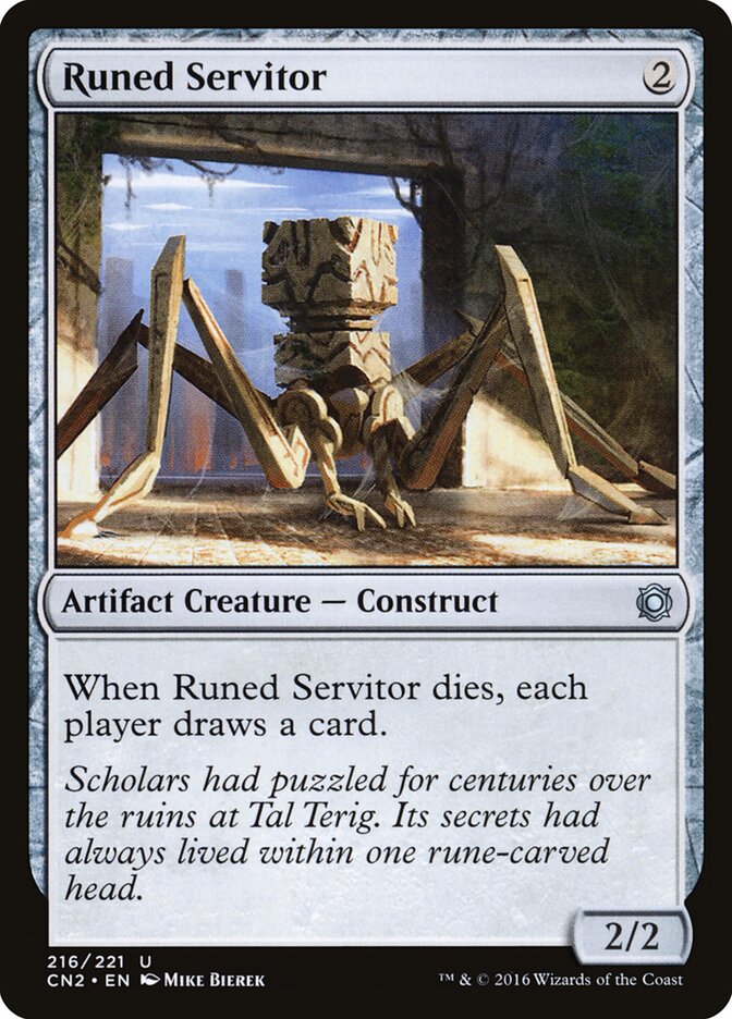 Runed Servitor card front