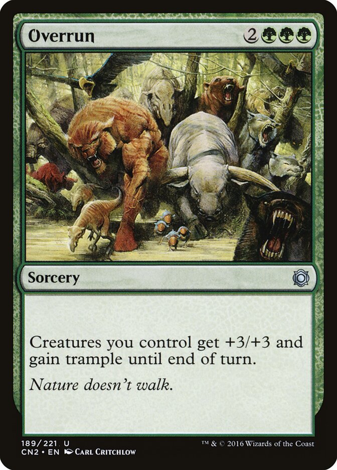 Overrun card front