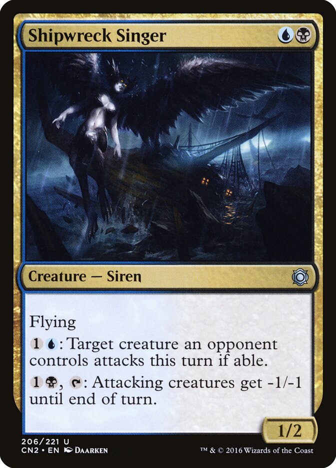 Shipwreck Singer card front