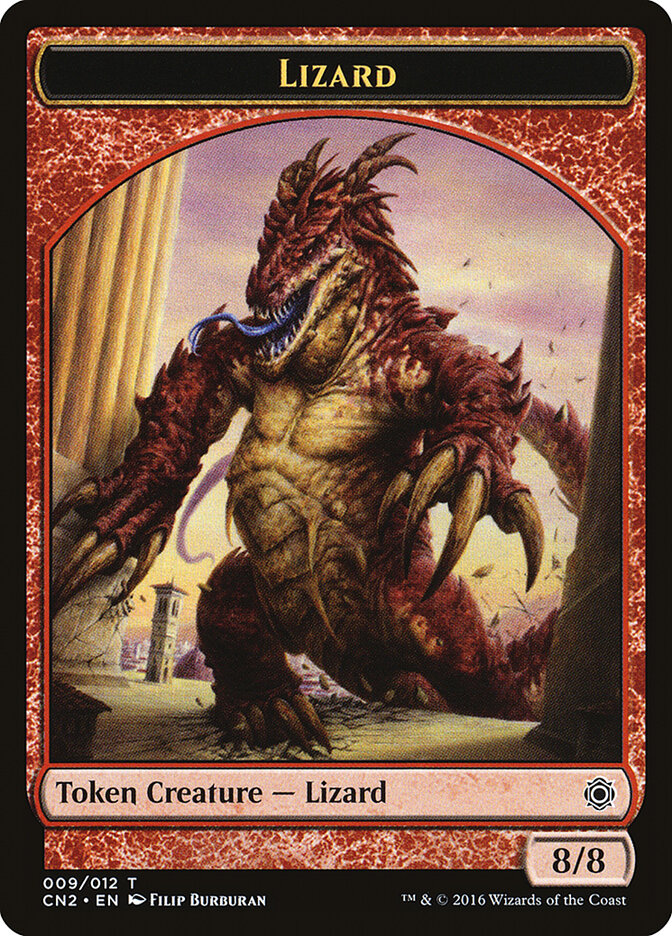 Lizard card front
