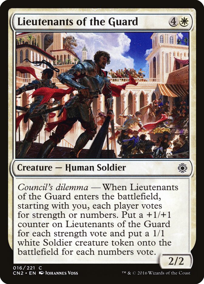 Lieutenants of the Guard card front