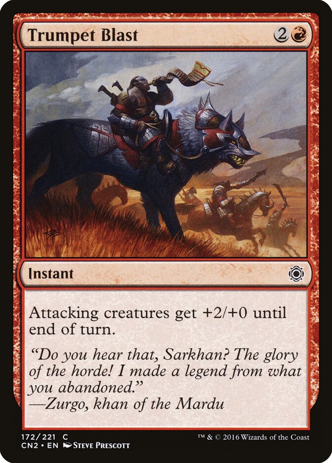 Trumpet Blast card front