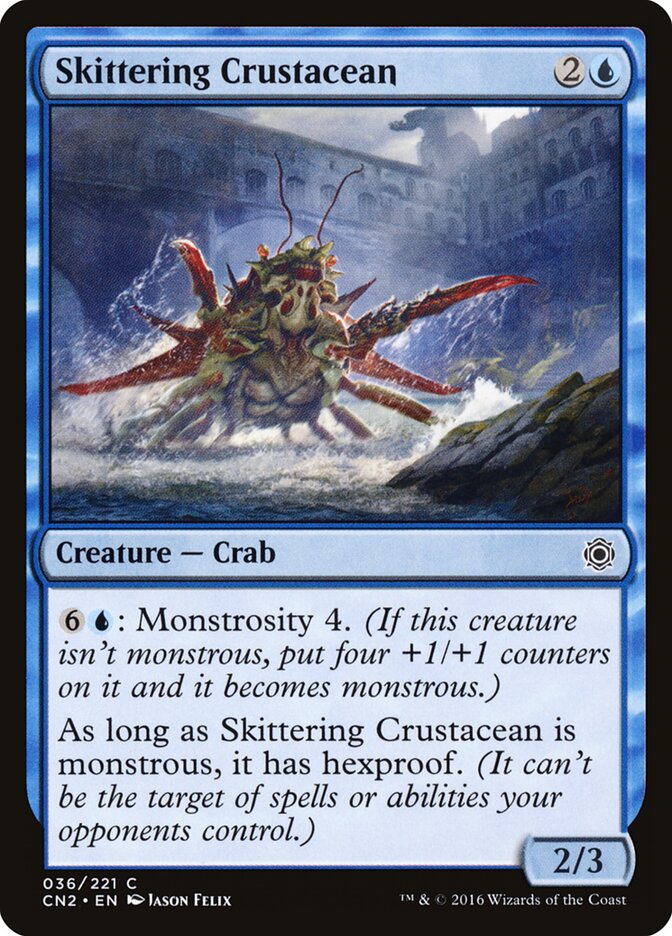 Skittering Crustacean card front
