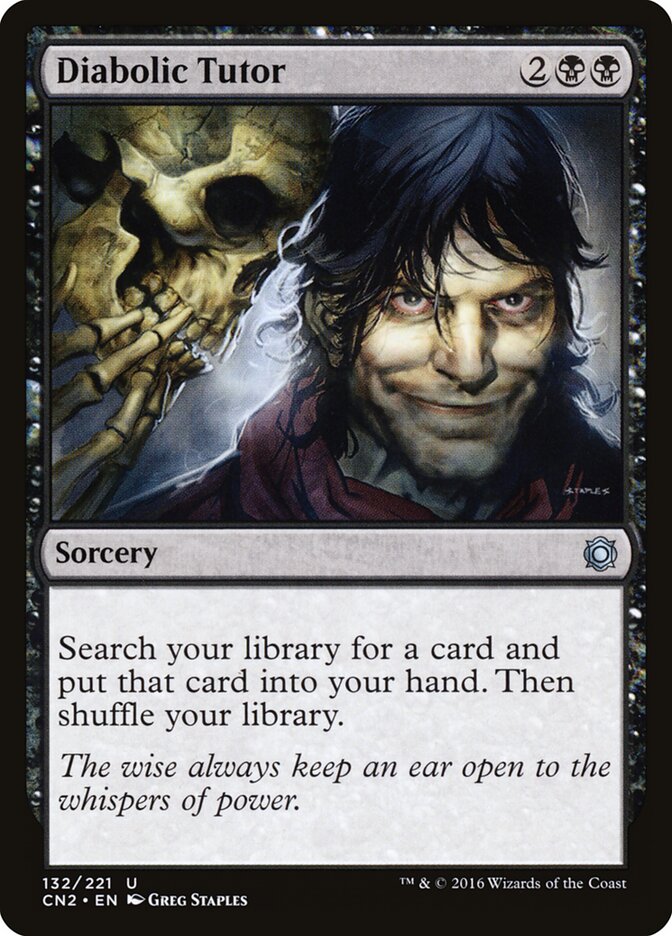 Diabolic Tutor card front