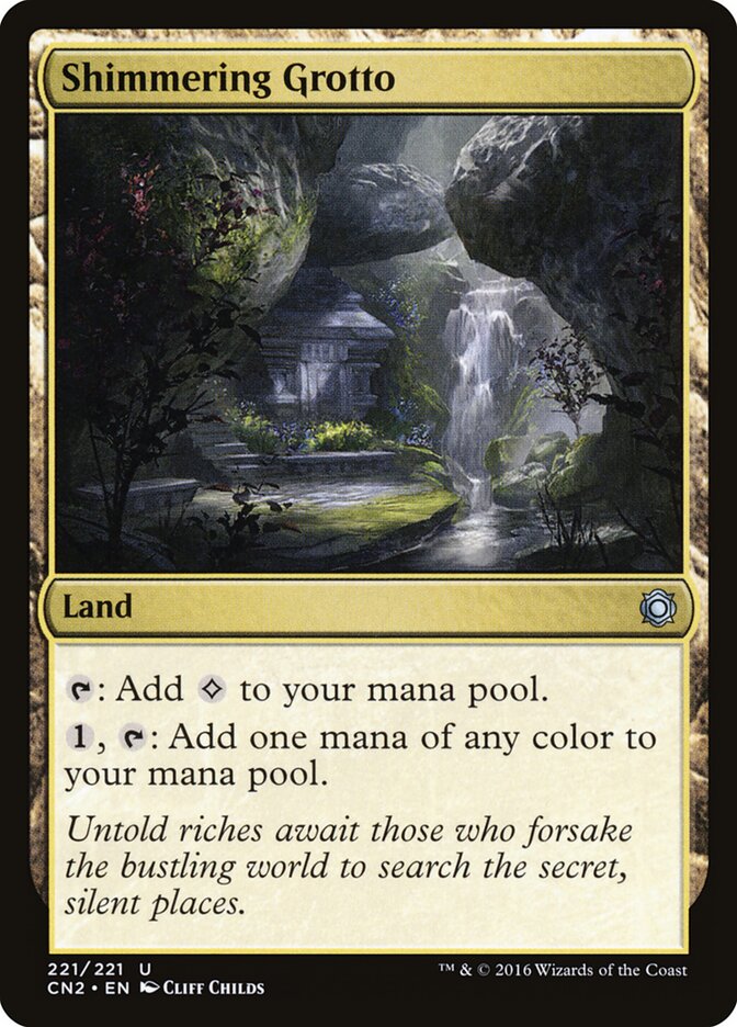 Shimmering Grotto card front