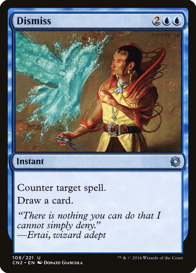 Dismiss card front