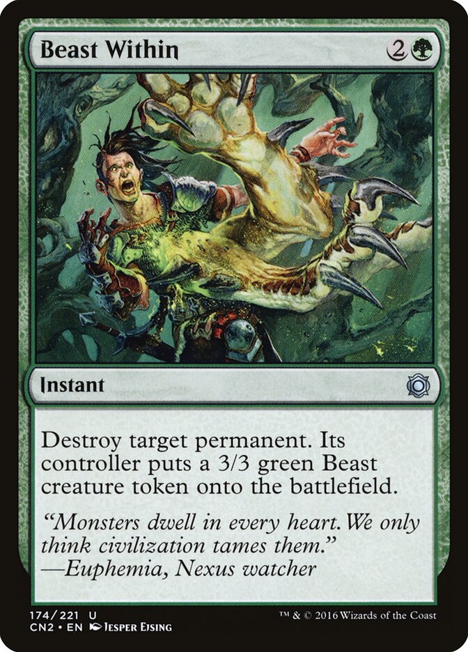 Beast Within card front